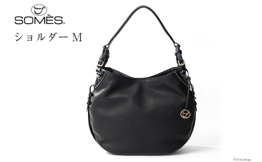 SOMES バッグ レディース イルザ IL-45 ショルダーM（ブラック）[ソメスサドル株式会社 北海道 砂川市 12260611-bk] ソメス 本革 ショルダーバッグ カバン 鞄 革鞄 レザー 革 革製品 肩掛け レビューキャンペーン