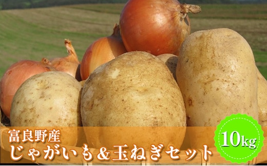 【2026年秋冬発送】北海道 富良野産 じゃがいも(男爵)＆玉ねぎ セット10kg 野菜 いも