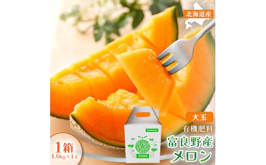 【糖度15度以上 赤肉メロン】富良野産 メロン 1.6kg×1玉 1箱｜北海道富良野市 7～8月発送 ご褒美 プレゼント メロン 赤肉メロン 富良野メロン 果物 フルーツ とろける甘さ 夏季限定 旬の味覚 芳醇な香り