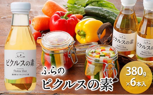 ふらの ピクルスの素 380g×6本入 (ピクルス 加工品 野菜 たれ 北海道 送料無料 道産 富良野市 ふらの)