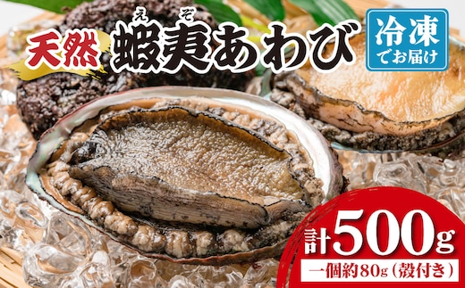 ＜個包装で食べやすい！＞ 天然 蝦夷あわび 計500g | 北海道 あわび 高級 冷凍 冷凍あわび 海鮮 天然 アワビ 鮑 刺身 awabi 小分け 個包装 大容量 北海道 登別市 ギフト