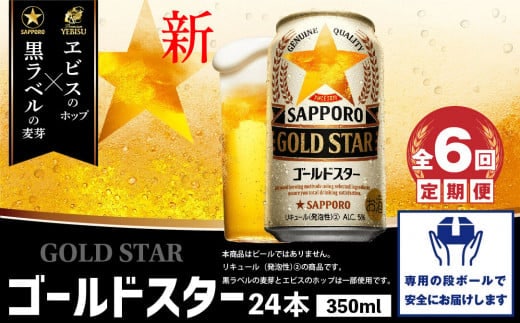 『定期便：全6回』 GOLDSTAR350ml×24本 ゴールドスター【30008601】