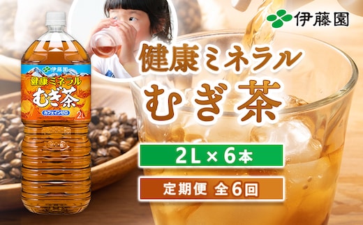 『定期便：全6回』健康ミネラルむぎ茶2L×6本【500002】