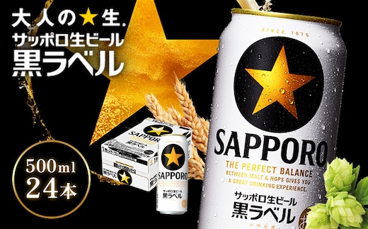 サッポロ黒ラベル500ml×24本【930050013】