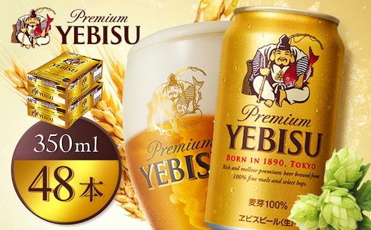 サッポロヱビスビール350ml×48本（2箱）【930060022】