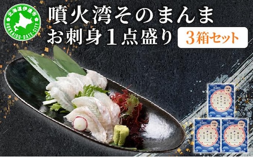 噴火湾そのまんま お刺身1点盛り(わさび・醤油付き)3箱 旬菜一鮮 だて大和屋 厳選 魚介 海鮮 刺身 刺し身 小分け 新鮮 魚介類 魚貝類 加工食品 贈答 ギフト 贈り物 ご褒美【55251175】