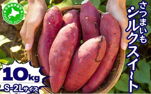北海道 伊達 さつまいも シルクスイート 10kg 熟成 高糖度 サツマイモ 芋 甘い スイートヤバ芋 産地直送【55251151】