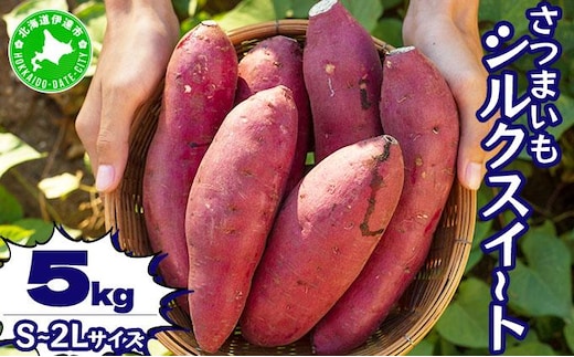 北海道 伊達 さつまいも シルクスイート 5kg 熟成 高糖度 サツマイモ 芋 甘い スイートヤバ芋 産地直送【55251149】