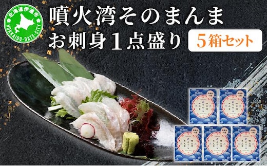 噴火湾そのまんま お刺身1点盛り(わさび・醤油付き)5箱 旬菜一鮮 だて大和屋 厳選 魚介 海鮮 刺身 刺し身 小分け 新鮮 魚介類 魚貝類 加工食品 贈答 ギフト 贈り物 ご褒美【55251118】