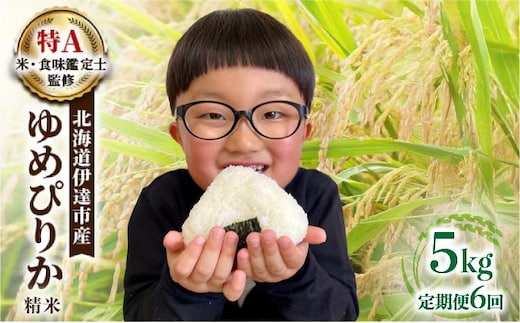 ＜先行予約＞【6回定期便】令和8年産 ゆめぴりか 精米 5kg｜生産者直送 北海道伊達産 北海道 ブランド米【tkk-013】