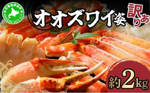 オオズワイ姿（訳あり品）2kg｜かに カニ ズワイガニ オオズワイ【ysk-008】