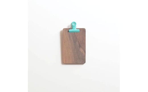 メモクリップ【ブラックウォルナット】 手のひらサイズ リフィル付き 手作り お取り寄せ