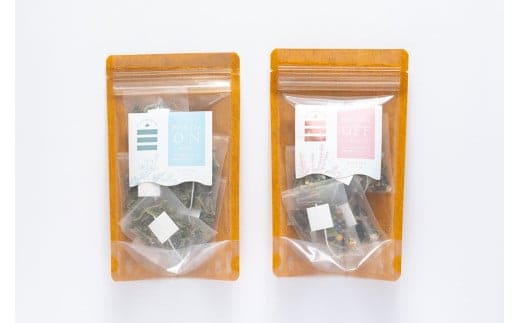 ONとOFFのハーブティー(各5ティーバッグ×2) ハーブ ティー 茶 癒し 日本製 健康茶 安らぎ tea 北海道 北広島市 オフィス 家庭 香り