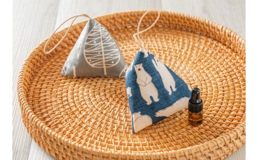 ONとOFFのハーブサシェ大 2個セット ハーブ サシェ 香り袋 癒し 乾燥ハーブ 眠り 虫除け 北海道 北広島市