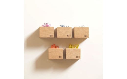 クリップホルダー キューブ型 コンパクト 磁石入り 手作り お取り寄せ