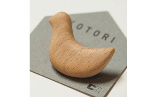 KOTORIブローチ【ブナ】 鳩サブレー ブローチ アクセサリー ウッドブローチ 木 木製 北海道 北広島市