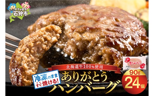 北海道産ビーフハンバーグ(ありがとう)(90g×24)