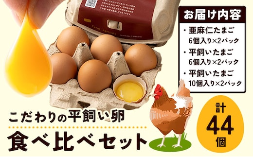【1.23-38】こだわりの平飼いたまご食べ比べセット