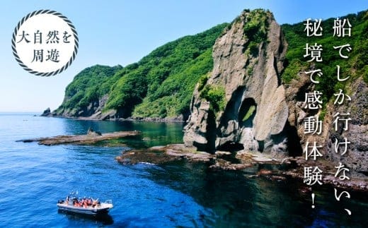 【道南の秘境】岩部クルーズ乗船券１枚 FKB004