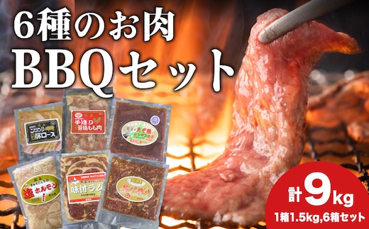 エンジョイ！BBQセット ～焼肉6種 5人前コース～ 6箱セット お肉・牛肉・焼肉・バーベキュー・肉の加工品