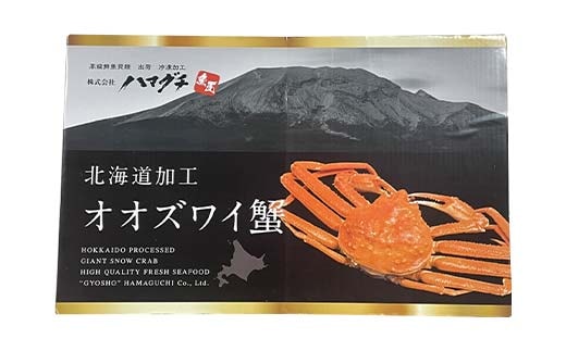 訳あり】三特 オオズワイガニ 3kg（6～10杯） 北海道噴火湾産 化粧箱入