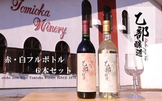 ＜乙部醸造ワイン 赤・白6本セット＞各720ml×各3本 北海道 道産 道産ワイン 北海道産ブドウ 飲み比べ 赤ワイン 白ワイン 富岡ワイナリー GI Hokkaido 認定ワイン