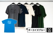【奥尻限定】 モンベル Tシャツ 《ターコイズブルー》 《M》 UVカット 消臭 速乾 半袖 メンズ レディース ユニセックス mont-bell コラボ アウトドア キャンプ 登山 旅行 北海道限定 ご当地Tシャツ セイコーマート 限定 レア お土産 | 北海道 奥尻町 送料無料