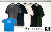 【奥尻限定】 モンベル Tシャツ 《ターコイズブルー》 《S》 UVカット 消臭 速乾 半袖 メンズ レディース ユニセックス mont-bell コラボ アウトドア キャンプ 登山 旅行 北海道限定 ご当地Tシャツ セイコーマート 限定 レア お土産 | 北海道 奥尻町 送料無料