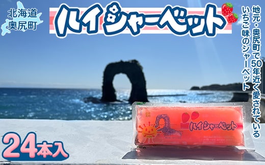 元祖 奥尻スイーツ 「ハイシャーベット」（24本入り） OKUO001