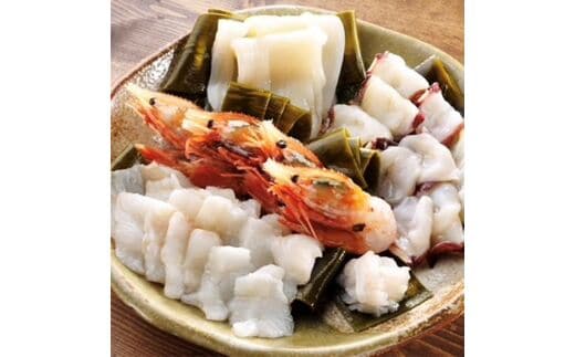 【漁師直送】北海道産 昆布締め4種 ホタテ貝柱 ゆでタコ 天然ひらめ ぼたん海老 海鮮 冷凍 せたな町 ふるさと納税