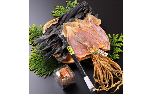 【北海道産乾物セット】マーレ旭丸うま味セットA だし昆布 スルメ わかめ ホタテ 貝ひも 天然 天日干し 海鮮 詰め合わせ せたな町 ふるさと納税