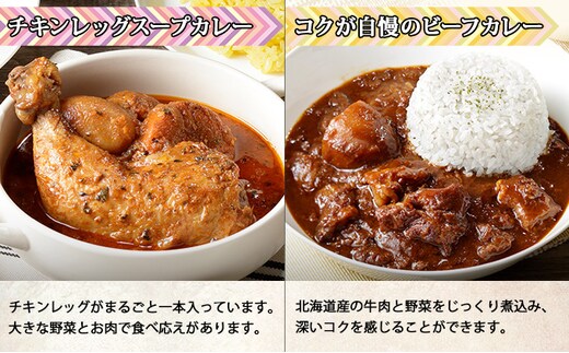 北海道 倶知安 カレー 4種 食べ比べ 各5個 計20個 中辛 スープカレー