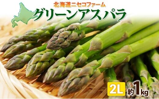 北海道産 グリーン アスパラガス 約1kg 2L アスパラガス アスパラ 旬