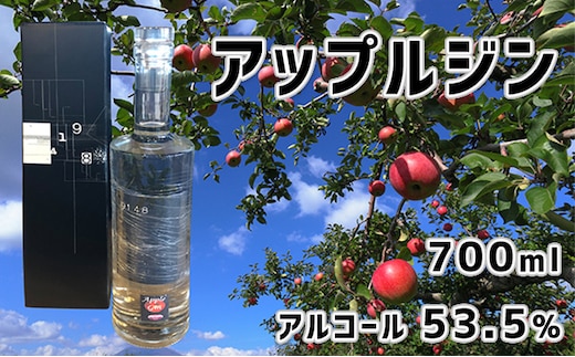 北海道仁木町産 アップルジン700ml×1本【アルコール 53.5％】 お酒 洋酒 リキュール アルコール [株式会社八剣山さっぽろ地ワイン研究所]