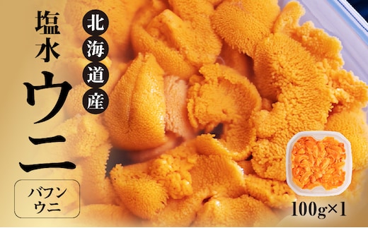 【先行受付】北海道産世壱屋塩水ウニ（バフンウニ）100g_Y038-0140
