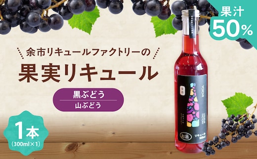 北海道余市 幻の山ぶどう リキュール 希少品種 300ml 余市リキュールファクトリー 国産 天然ポリフェノール 贅沢 特別 レア_Y118-0006