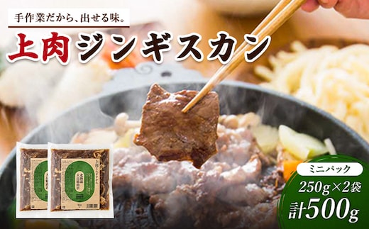 大畠精肉店の上肉じんぎすかんミニパック250g×2袋（計500g）【13021】