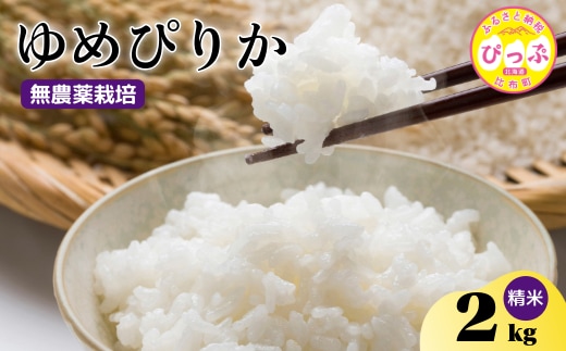 令和7年産 新米 ゆめぴりか 精米 2kg【今野農園】無農薬栽培 農薬不使用 化学肥料不使用 米 お米 北海道米 特Aランク 国産 コメ 2025年産 北海道 比布町 ぴっぷ 1012-003