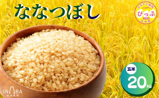 令和7年産 ななつぼし 玄米 20kg【稲場農場】米 お米 北海道米 特Aランク 国産 コメ 北海道 比布町 ぴっぷ 1024-007