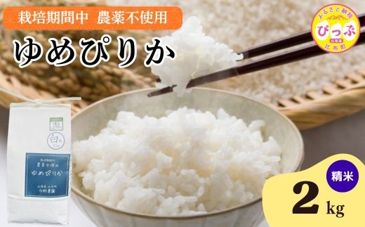 令和7年産 今野農園 ゆめぴりか 精米 2kg 【ピリカ(株)】 化学肥料不使用 米 お米 北海道米 特Aランク 国産 白米 コメ 2025年産 北海道 比布町 ぴっぷ 1012-003