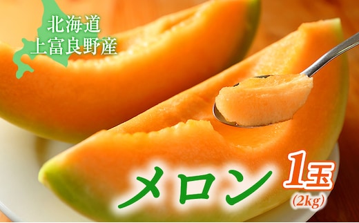【令和8年産】北海道 上富良野 町産 「 ふらの メロン 」 大玉 秀品 1玉 約 2kg 以上 赤肉 メロン 産地直送 富良野 フルーツ 果物類 フルーツ メロン赤肉 