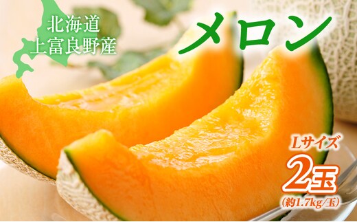 【令和8年産】 【糖度限界突破】ふらの赤肉メロン Lサイズ（約1.7kg/玉）2玉 2025年発送 北海道 富良野 上富良野 ふらの 赤肉 メロン めろん フルーツ 果物 ふるーつ 果物類 メロン赤肉 