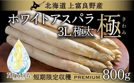 【令和8年産】先行予約 北海道 上富良野産 ホワイトアスパラガス 3L サイズ 900g アスパラ ホワイトアスパラ 上富良野町 令和6年発送 先行受付 野菜 やさい 