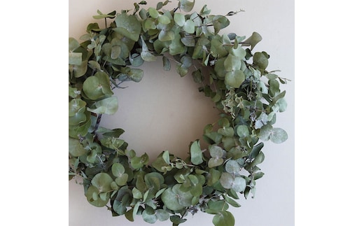 富良野 花七曜 ユーカリのリース◆ ドライフラワーリース 
