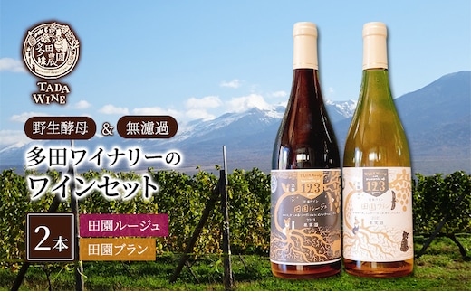 【野生酵母】混醸ワイン 赤白 計2本 多田ワイナリー 北海道 上富良野町 ワイン 赤ワイン 白ワイン セット お酒 アルコール
