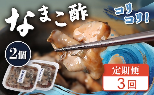 【定期便：全3回】【マリナシーフーズ】なまこ酢×2個 120g【02178】