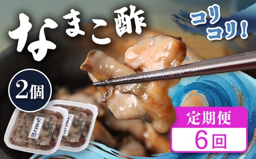 【定期便：全6回】【マリナシーフーズ】なまこ酢×2個 120g【02179】