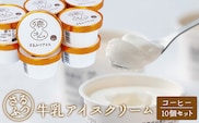 さるふつ牛乳アイスクリーム コーヒー10個セット【03029】
