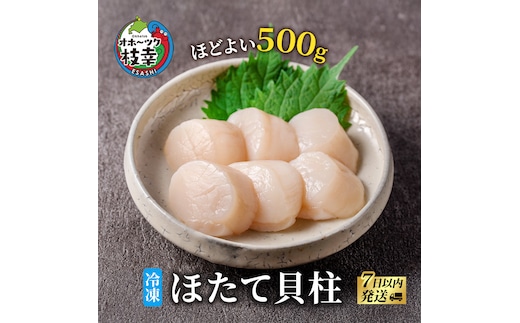 北海道 オホーツク産 ふるさとの贈り物 500gの冷凍ほたて貝柱【 枝幸ほたて 】至福の味 海洋食品 刺身 魚介 帆立 