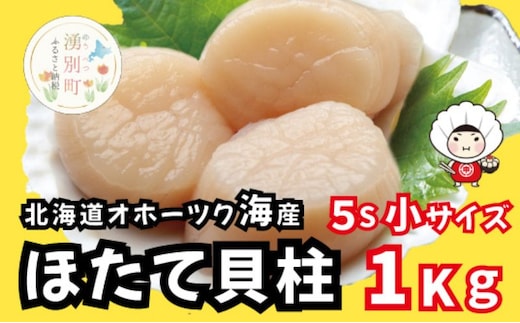 北海道 オホーツク産 冷凍 天然 ホタテ 小サイズ 1kg 帆立 ほたて 刺身 玉冷 貝柱 海鮮 魚介 国産 サロマ湖 魚介類 お刺身 